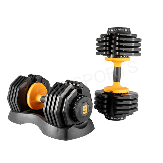 Haltères réglables 10 niveaux 2,5 - 25 kg (5,5 - 55 lb)