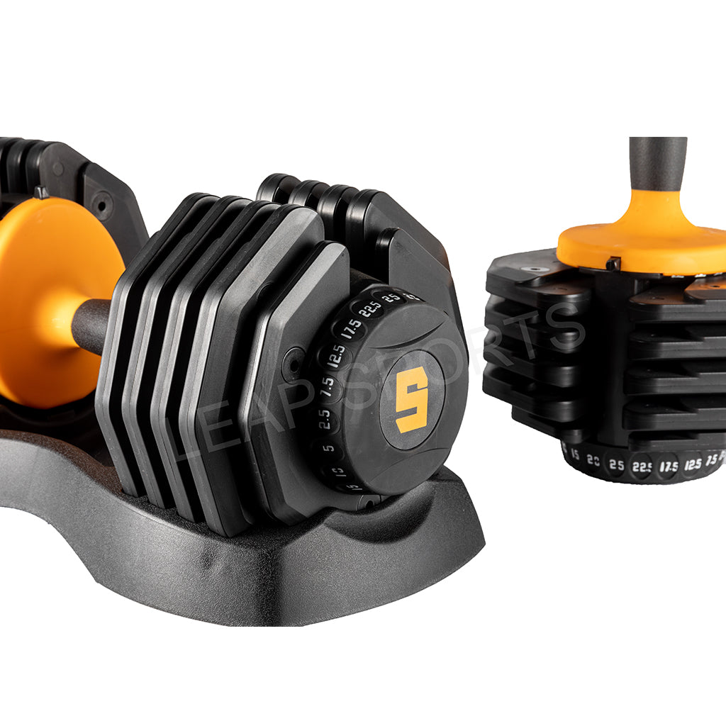 Haltères réglables 10 niveaux 2,5 - 25 kg (5,5 - 55 lb)
