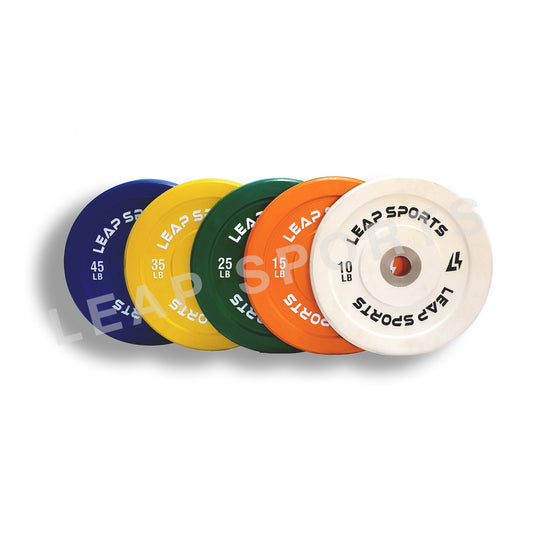 LEAP SPORTS Combo disques bumper couleur (260 LB)
