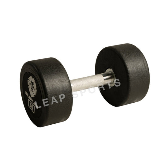 LEAP SPORTS Ensemble d'haltères ronds 5-50 LB avec support