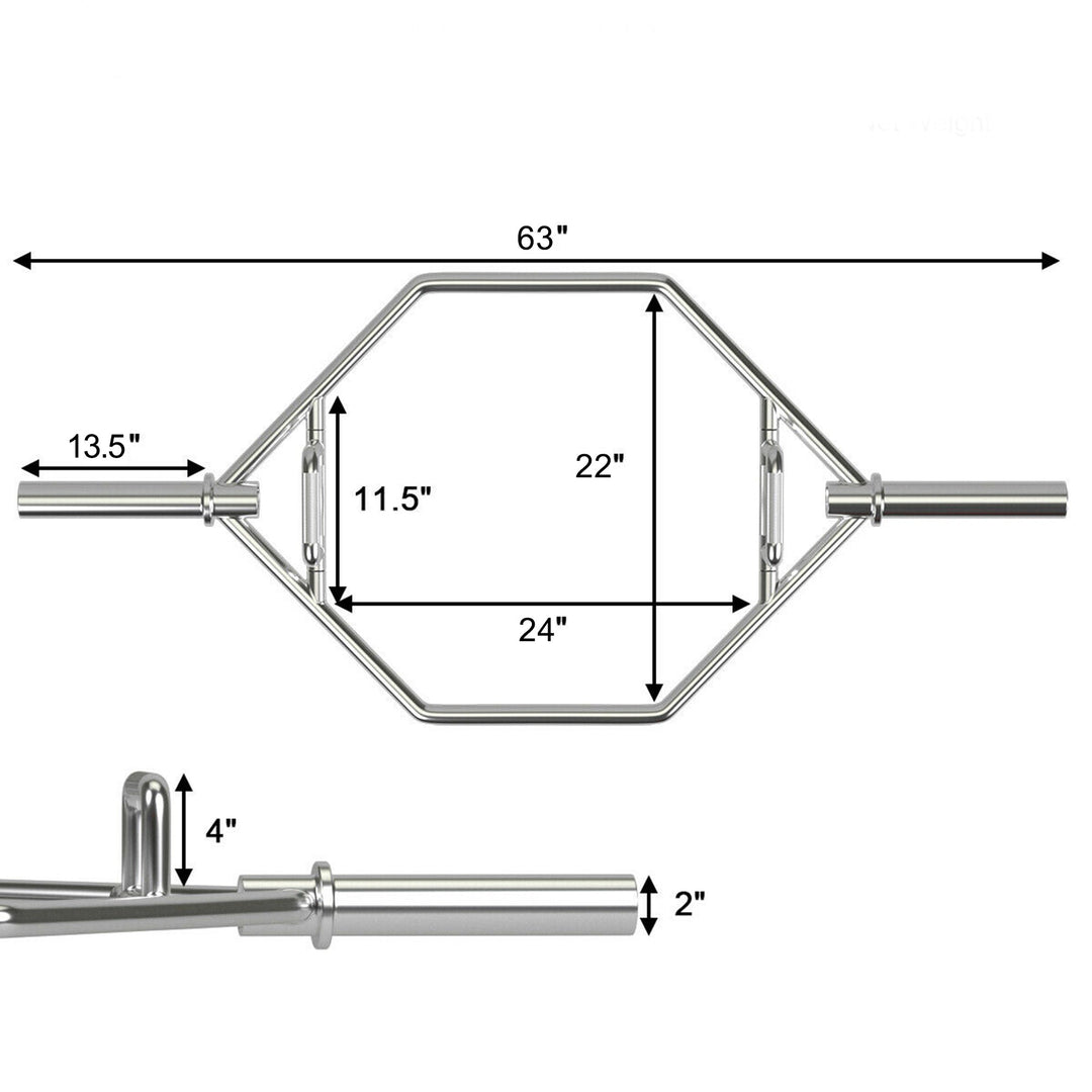 Barre hexagonale de soulevé de terre olympique