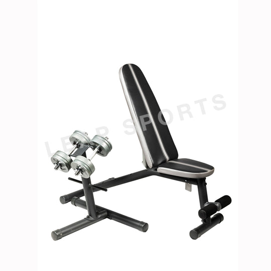 Banc FID réglable et combo haltères (incl. poids d'haltères de 31,75 kg)