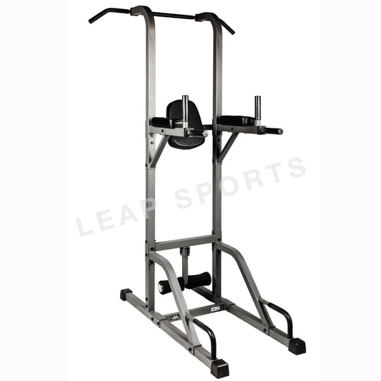 Tour de musculation avec barre de traction et support pour extensions de jambes