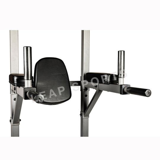 Tour de musculation avec barre de traction et support pour extensions de jambes