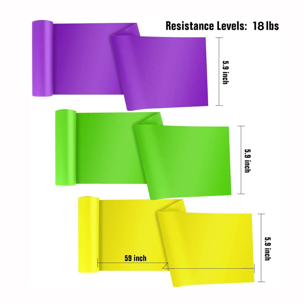 Lot de bandes de résistance (5 bandes de couleur/8 kg)