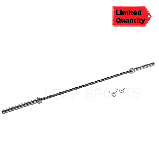 Barre Olympique Noire en Zinc - 2,13 m, 680 kg