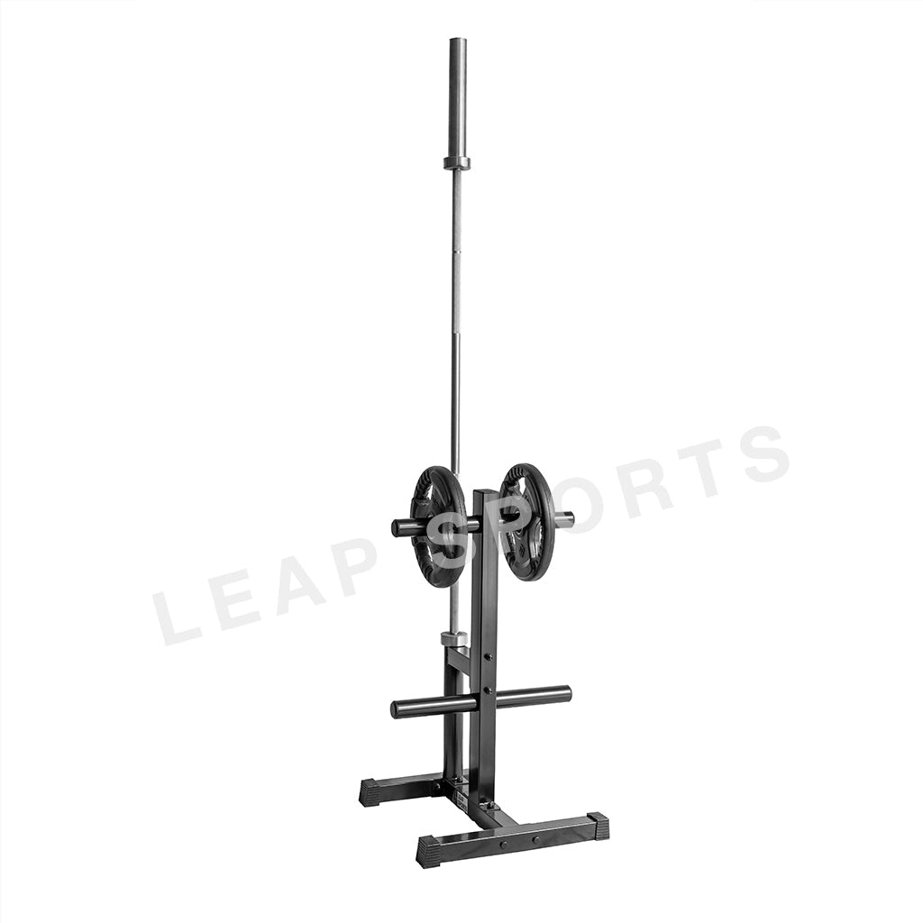 LEAP SPORTS Support de rangement pour poids olympiques de 5 cm avec porte-barre
